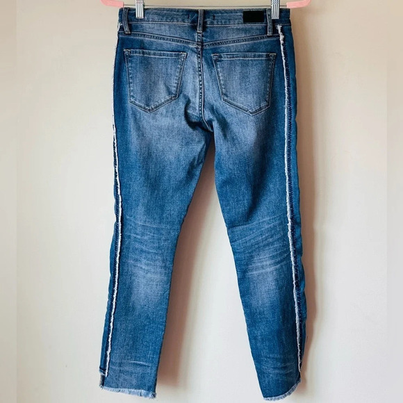 Dear John Denim Skinny Jeans with Raw Hem and Trim - Size 25 - Picture 9 of 15